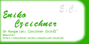 eniko czeichner business card